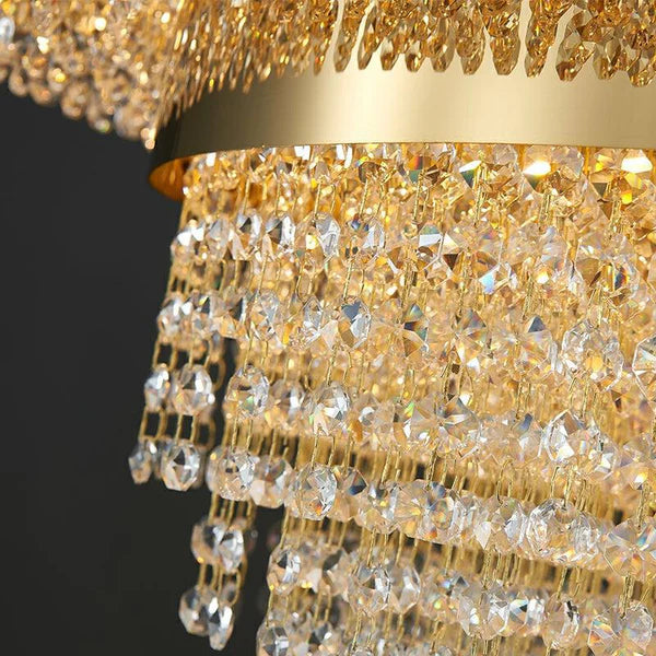 Gold Elegant Ceiling Light Fixture for Dining Room and Living Room
