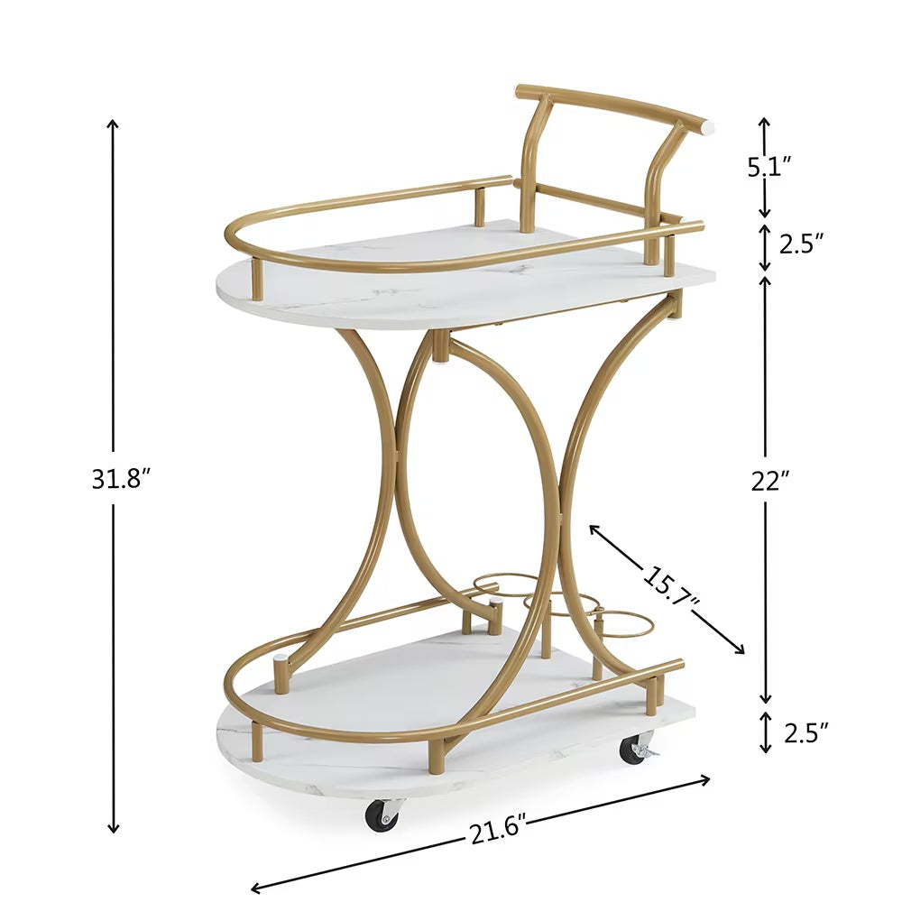 Two-Tier Bar Cart