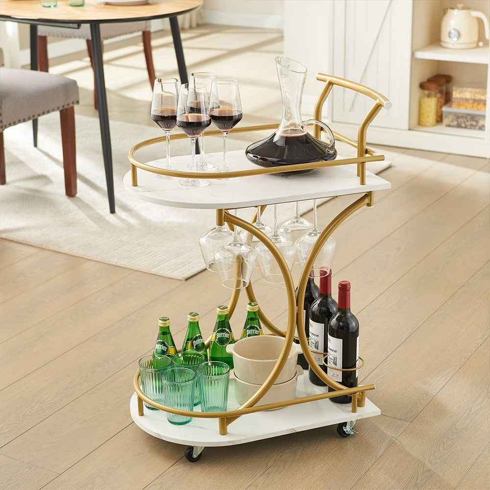 Two-Tier Bar Cart