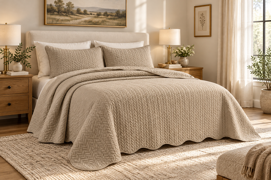 3-Piece Quilted Bedspread Set | Everything Home by Regine