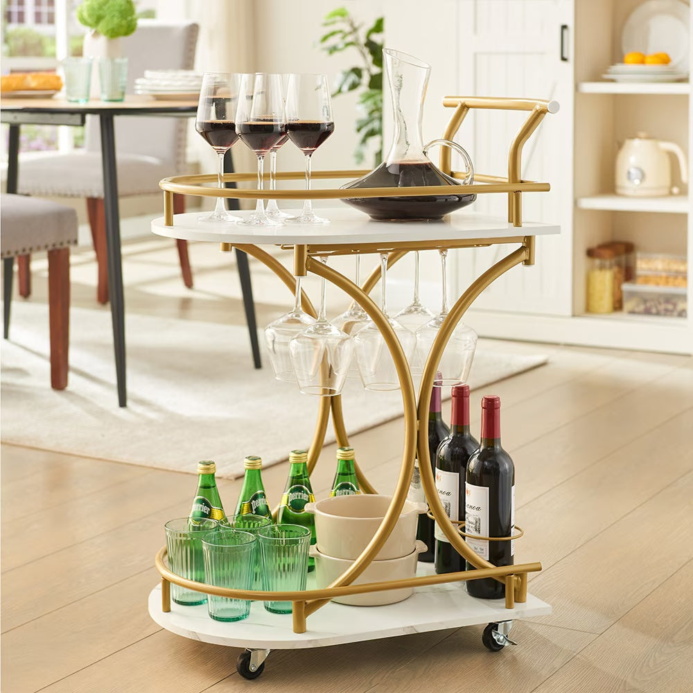 Two-Tier Bar Cart