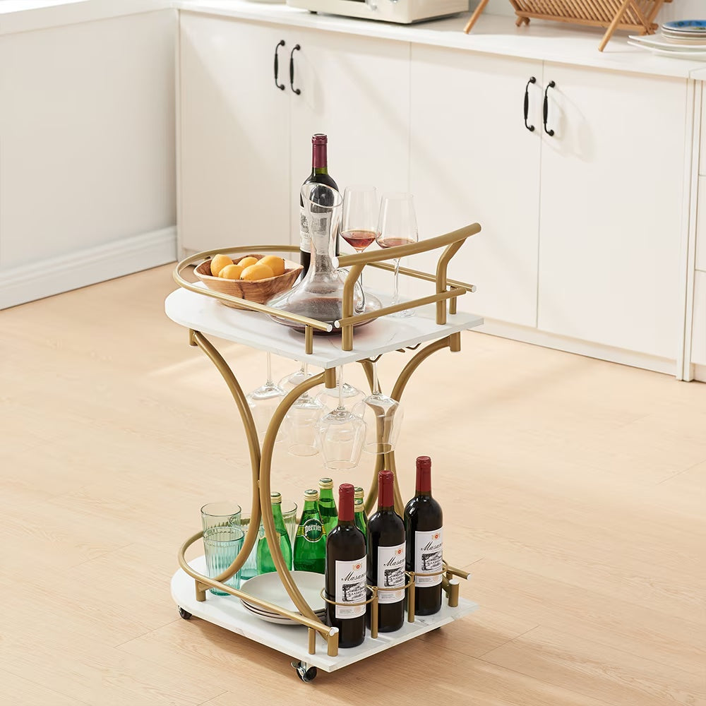 Two-Tier Bar Cart