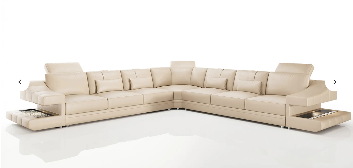 Chicago LG Leather L-Sectional Large